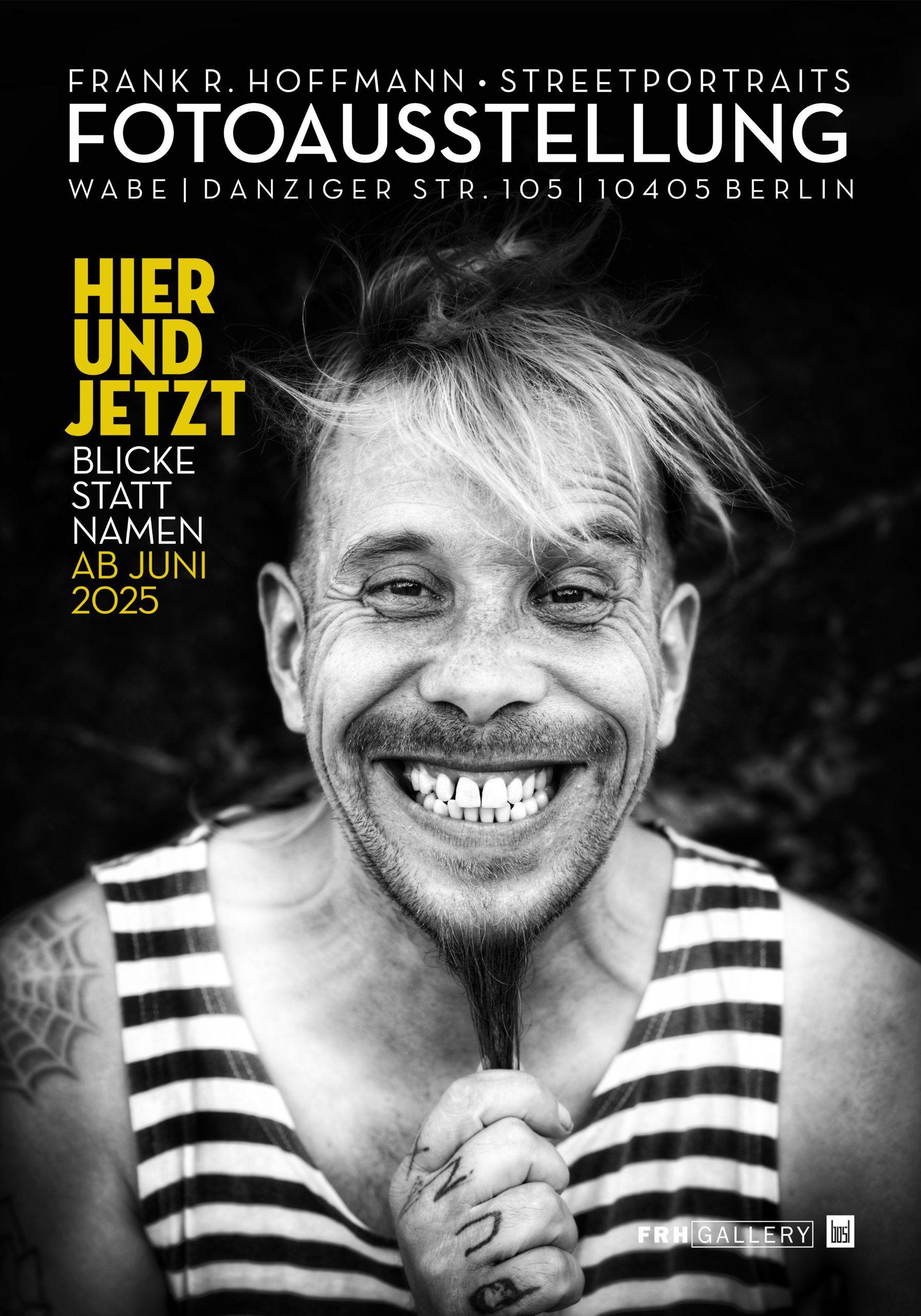 Poster Ausstellung Wabe, Juni 2025 | Frank Hoffmann